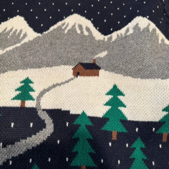 Hanna Andersson Men’s Sweater Size XL Excellent Christmas Tree Cotton/Wool Blend - Picture 5 of 8